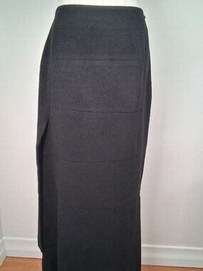 Vintage Demoo ParkchoonMoo Architectural Wool Maxi Skirt size 40 - US 8 /10